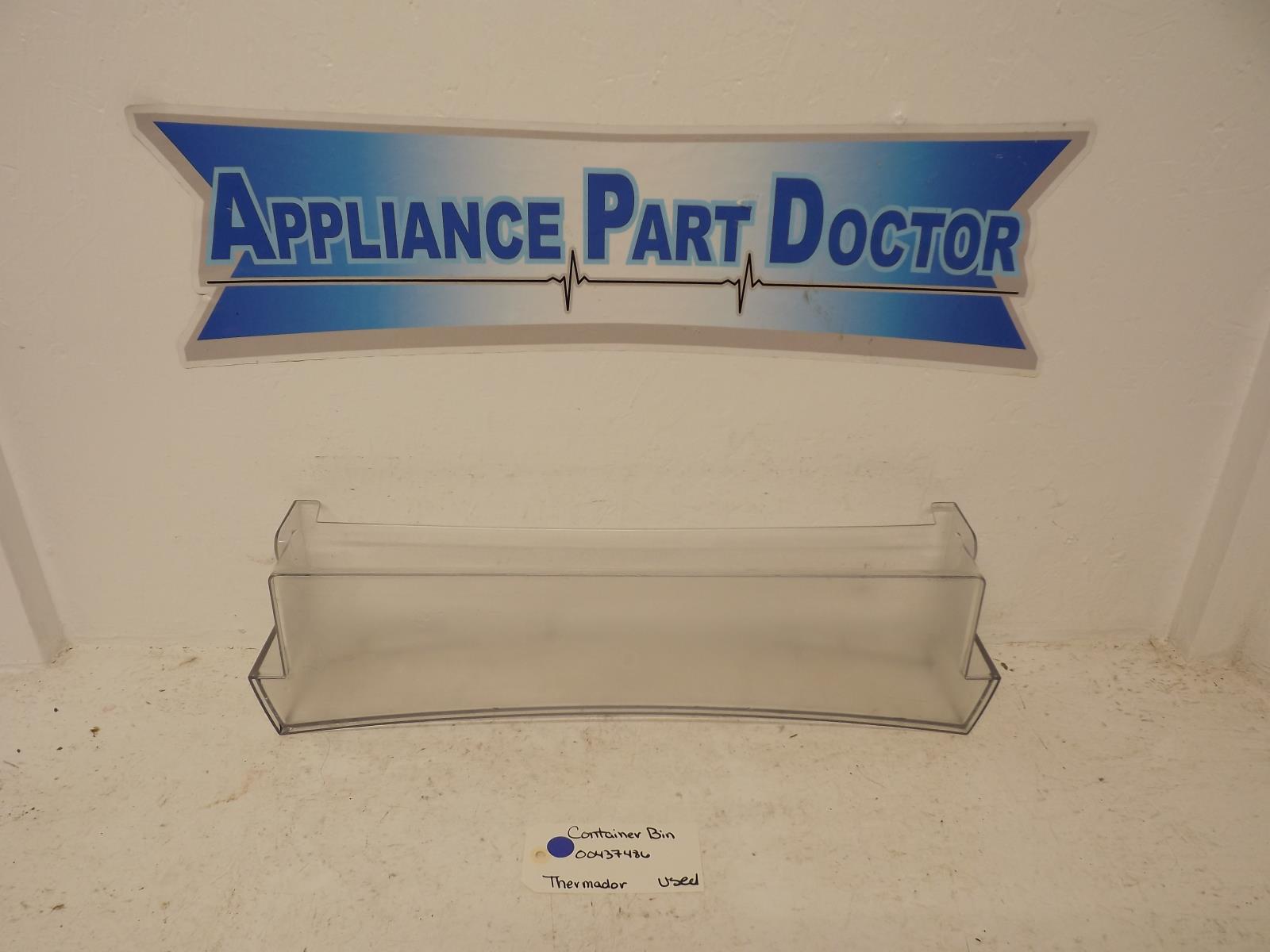 Thermador Refrigerator 00437486 Container Bin Used Thermador Refrigerator 00437486 Container Bin Used